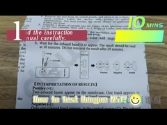 Γρήγορη κασέτα εξαρτήσεων δοκιμής ΚΡΗΣΦΎΓΕΤΩΝ NS1 αντιγόνων δαγκείου CE για το πλάσμα ορών ολόκληρου αίματος