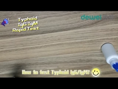 15 λεπτά κιτ ταχείας δοκιμής τυφοειδή Δείγμα ορού κοπράνων Δείγμα αντιγόνου Salmonella Typhi